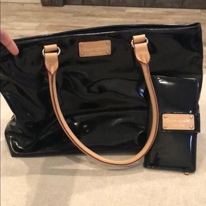Kate spade matching black purse and wallet